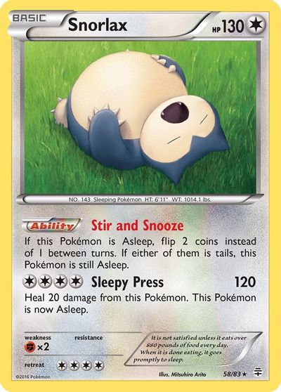 Snorlax [Reverse Holo] #58