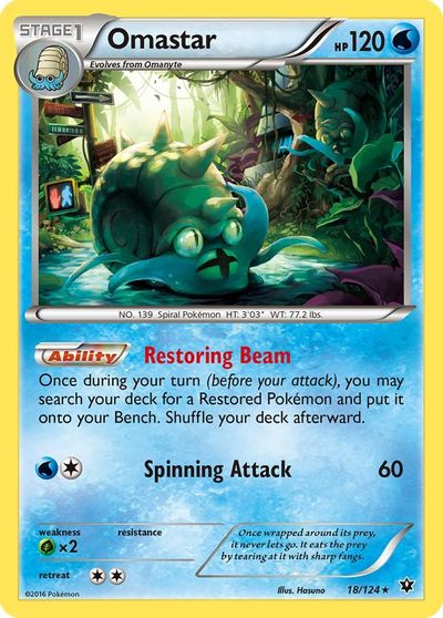 Omastar [Reverse Holo] #18