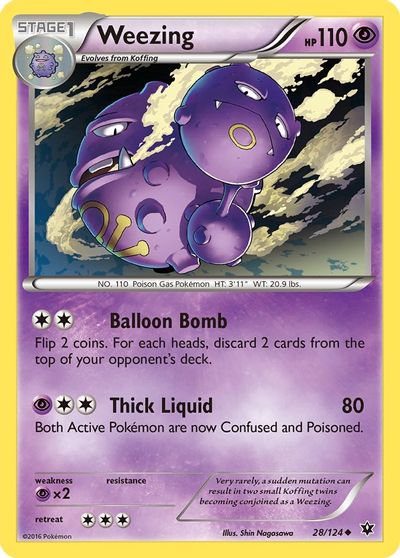 Weezing [Reverse Holo] #28