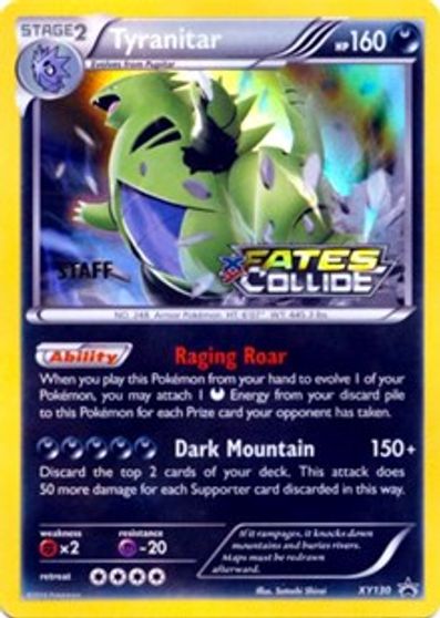 Tyranitar [Prerelease Staff] #XY130