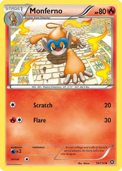 Monferno [Reverse Holo] #19