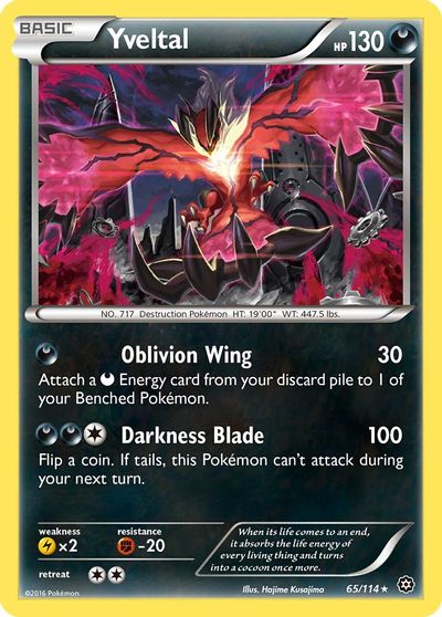 Yveltal [Reverse Holo] #65