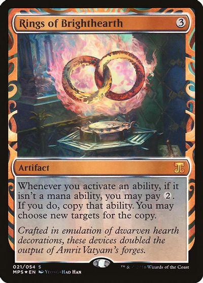 Rings Of Brighthearth Masterpiece Series Kaladesh Inventions Magic The Gathering Tcgplayer Com