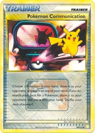 Pokemon Communication [Crosshatch Holo League] #98