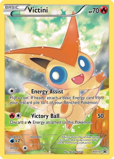 Carte Pokemon VICTINI XY117 Promo Coffret GENERATIONS Holo Française Proche NEUF