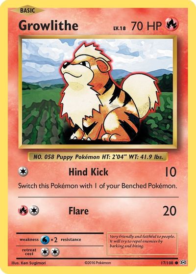 Growlithe [Reverse Holo] #17