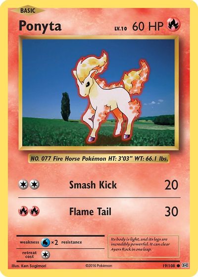 Ponyta [Reverse Holo] #19