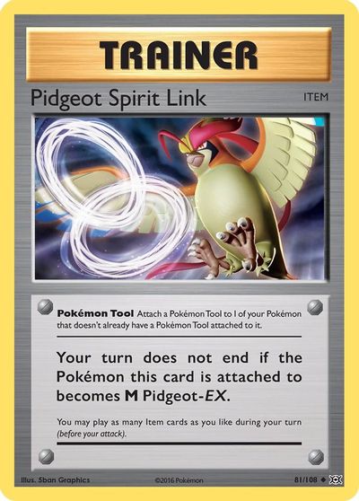 Pidgeot Spirit Link [Reverse Holo] #81
