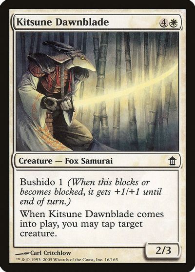 Kitsune Dawnblade Saviors Of Kamigawa Magic The Gathering Tcgplayer Com Kitsune Dawnblade Saviors Of Kamigawa Magic The Gathering Tcgplayer Com