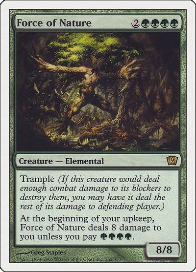 Force of Nature X 1 Revised  Excellent/Near Mint 4RCards