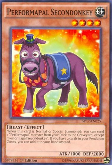 Performapal Secondonkey #SP17-EN025