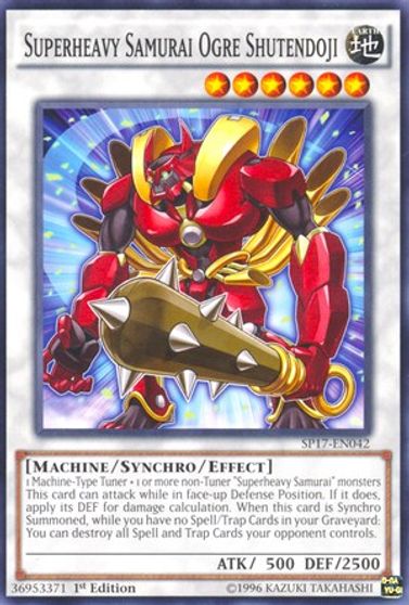 Superheavy Samurai Ogre Shutendoji Starfoil #SP17-EN042