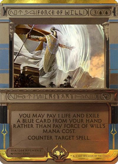 Force Of Will Masterpiece Series Amonkhet Invocations Magic The Gathering Tcgplayer Com