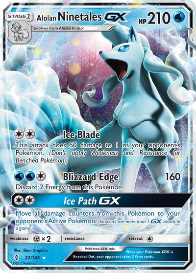 Alolan Ninetales GX #22