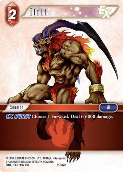 Fire Common Final Fantasy TCG: Opus 7 Ifrit 7-005C Foil 