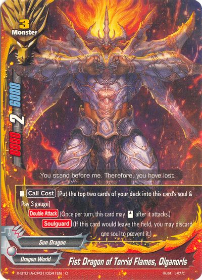 Fist Dragon Of Torrid Flames Olganorls Crossing Generations Future Card Buddyfight Tcgplayer Com