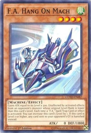 F A Hang On Mach Code Of The Duelist Yugioh Tcgplayer Com