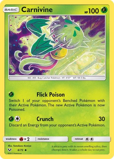 Carnivine [Reverse Holo] #6