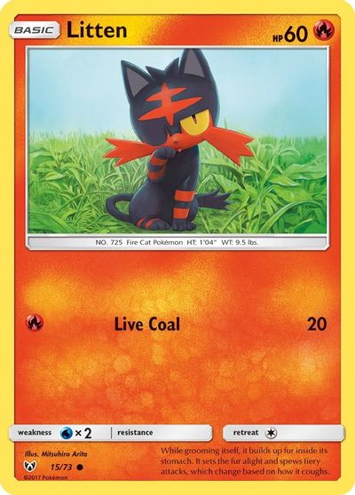 Litten [Reverse Holo] #15