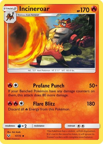 Incineroar [Reverse Holo] #17