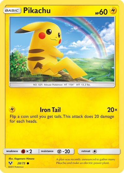 Pikachu [Reverse Holo] #28