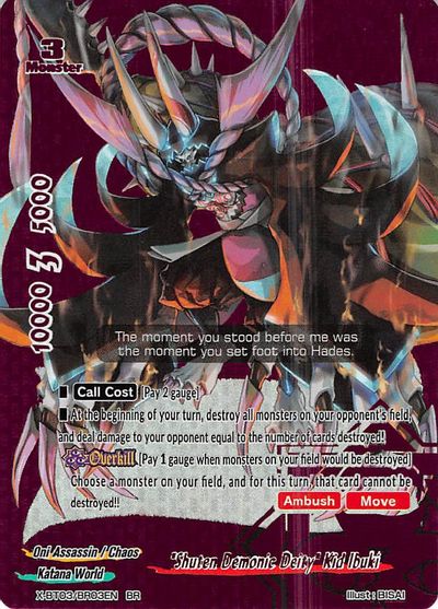 Shuten Demonic Deity Kid Ibuki Overturn Thunder Empire Future Card Buddyfight Tcgplayer Com