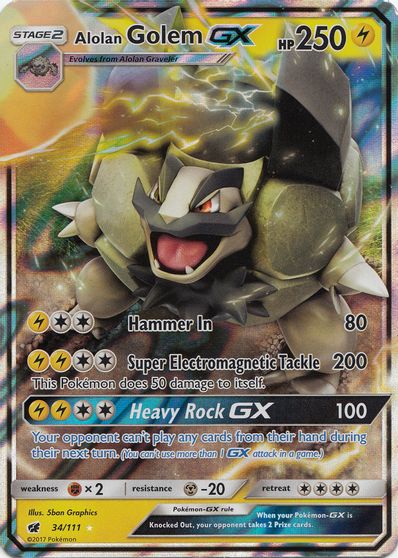 Alolan Golem GX #34