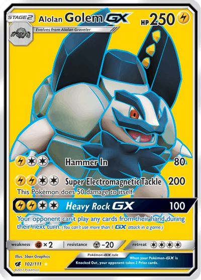 Alolan Golem GX #102