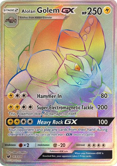 Alolan Golem GX #113