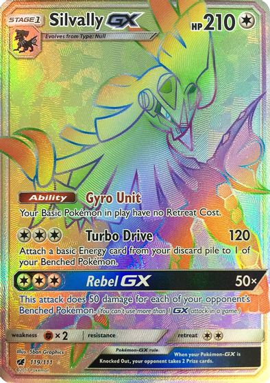 Silvally GX ShinySV79/SV94MINT/NMPokemon Hidden FatesPSA