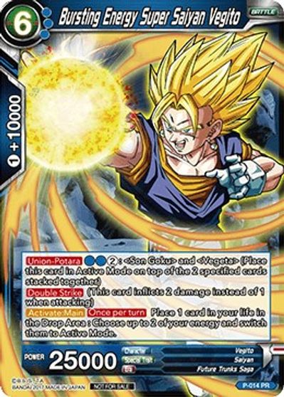 Bursting Energy Super Saiyan Vegito Non Foil Version Promotion Cards Dragon Ball Super Ccg Tcgplayer Com