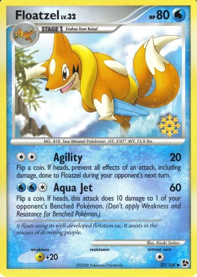 Floatzel [Snowflake Stamp] #37