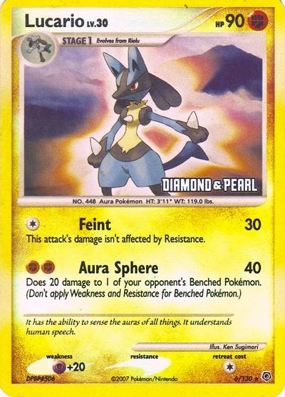 Lucario [Reverse Holo] #6