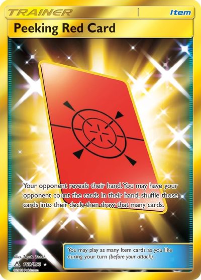 Peeking Red Card #169