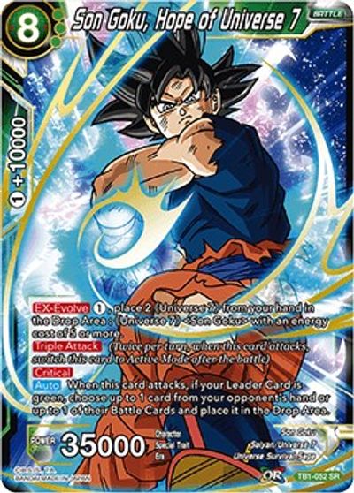 Son Goku Hope Of Universe 7 Tournament Of Power Dragon Ball Super Ccg Tcgplayer Com