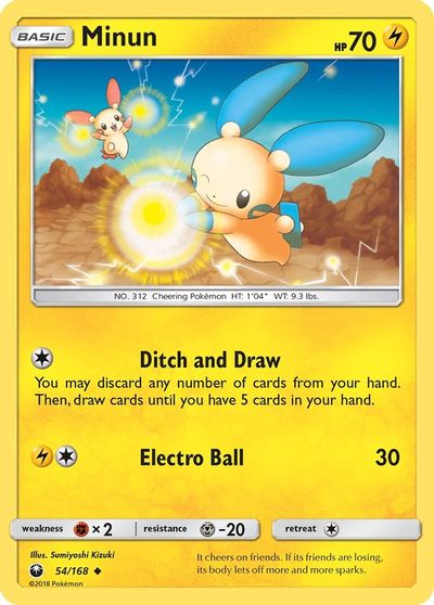 Minun [Reverse Holo] #54