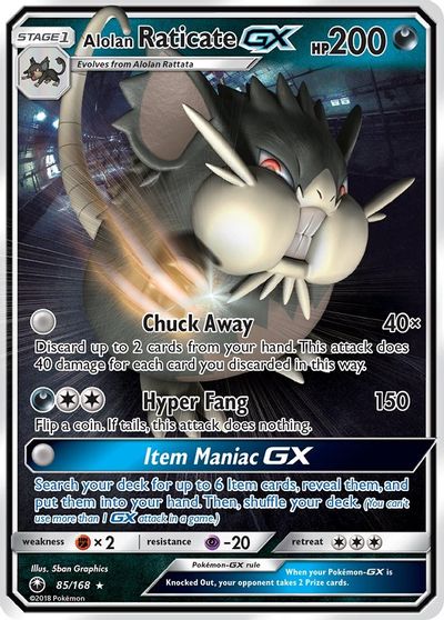 Alolan Raticate GX #85