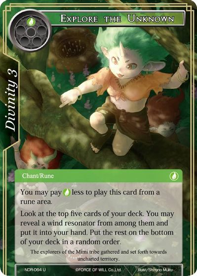 Explore The Unknown New Dawn Rises Force Of Will Tcgplayer Com