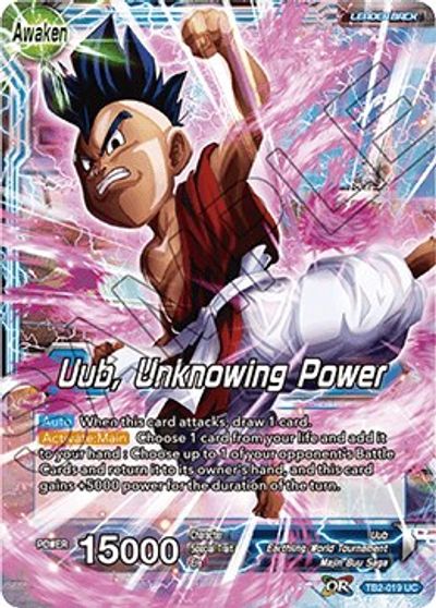 Uub Uub Unknowing Power World Martial Arts Tournament Dragon Ball Super Ccg Tcgplayer Com