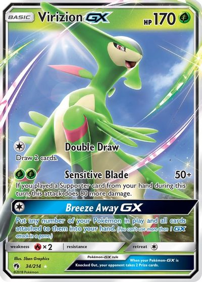 Virizion GX #34