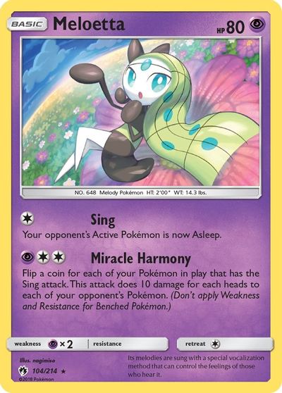Meloetta [Reverse Holo] #104
