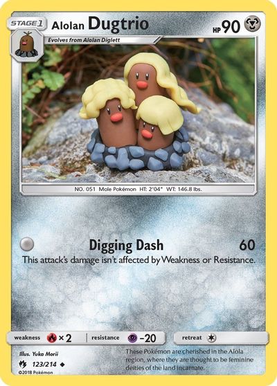 Alolan Dugtrio [Reverse Holo] #123