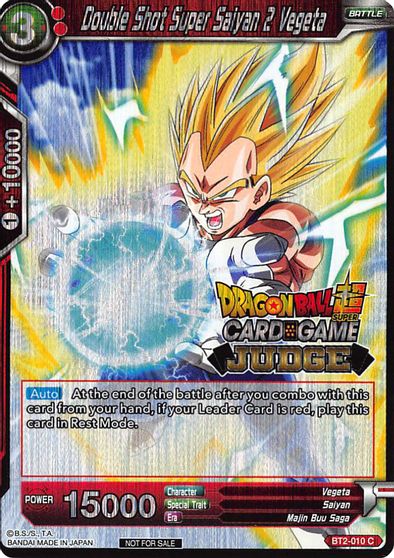 Double Shot Super Saiyan 2 Vegeta Judge Promotion Cards Dragon Ball Super Ccg Tcgplayer Com