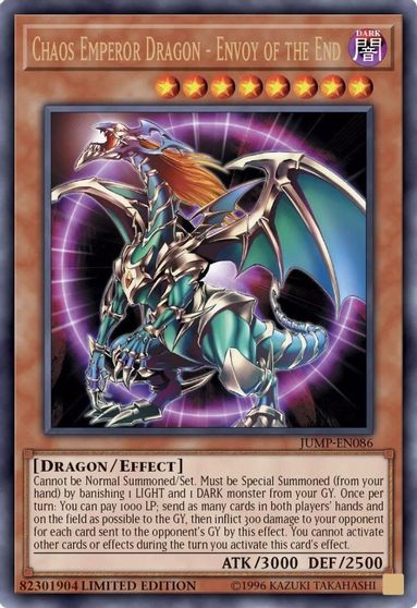 Yu-Gi-Oh card 306-056 Secret Chaos Emperor Dragon Envoy of the End Japan 