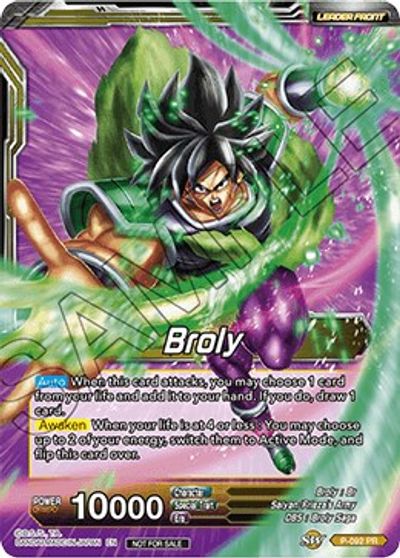 Broly Broly The Awakened Threat Broly Pack Vol 1 Promotion Cards Dragon Ball Super Ccg Tcgplayer Com