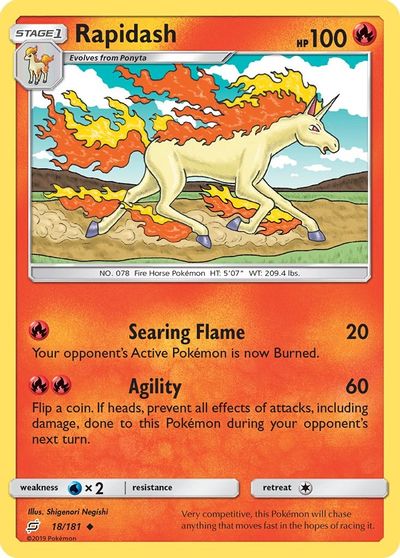 Rapidash [Reverse Holo] #18