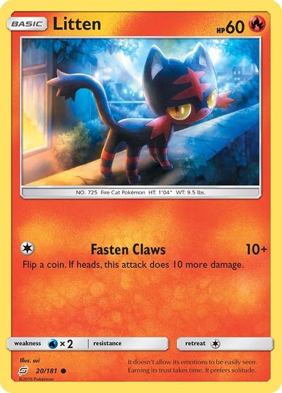Litten [Reverse Holo] #20