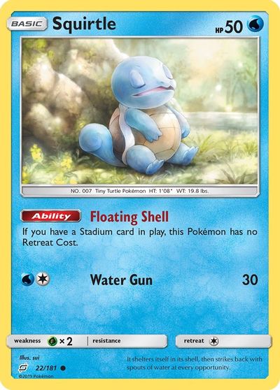 Squirtle [Reverse Holo] #22