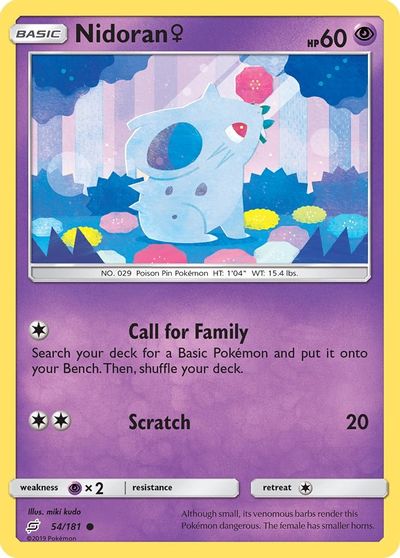 Nidoran [Reverse Holo] #54