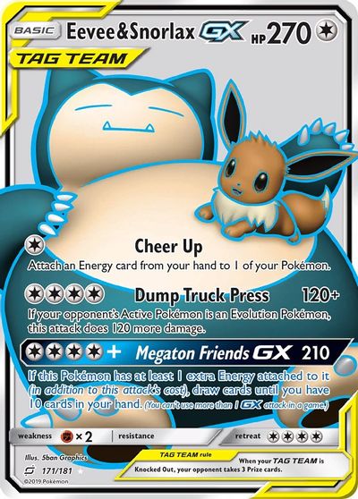 Eevee & Snorlax GX #171